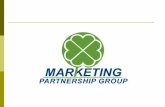 Presentación Marketing Partnership Group trabaja en el área de mercadotecnia desde 1992. Es una de las primeras empresas mexicanas en ofrecer opciones.