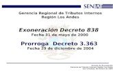 División de Recaudación Gerencia de Tributos Internos Región Los Andes San Cristóbal, Noviembre de 2004 Gerencia Regional de Tributos Internos Región Los.
