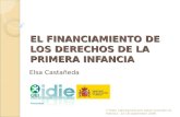 EL FINANCIAMIENTO DE LOS DERECHOS DE LA PRIMERA INFANCIA Elsa Castañeda II Taller Latinoamericano sobre Inversión en Infancia - 14-18 septiembre 2009.