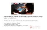Parsley project Experimento sobre la introducción de tabletas en el aula hospitalaria Análisis de un caso concreto de descubrimiento del medio UPF MASTER.