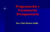 Programación y Formulación Presupuestaria Eco. Celso Navarro Jordán.