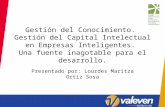 Gestión del Conocimiento. Gestión del Capital Intelectual en Empresas Inteligentes. Una fuente inagotable para el desarrollo. Presentado por: Lourdes Maritza.