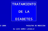 TRATAMIENTO DE LA DIABETES JUNIO 2008 FACULTAD DE MEDICINA UNT Dr LUIS GOMEZ LASSALLE.