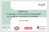 Santander, septiembre de 2004. NÚMERO TOTAL DE EXPEDIENTES DE MEDIACIÓN-CONCILIACIÓN EN CANTABRIA: (ORECLA + UMAC ) 2005 - 2009 (*) (*) DATOS A 31 DE.