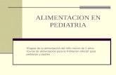 ALIMENTACION EN PEDIATRIA Etapas de la alimentación del niño menor de 2 años Guías de alimentación para la Población infantil: para pediatras y padres.