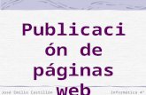 Publicación de páginas web Informática 4º E.S.O.José Emilio Castillón Solano.