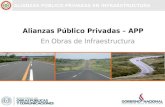 ALIANZAS PÚBLICO-PRIVADAS EN INFRAESTRUCTURA Alianzas Público Privadas – APP En Obras de Infraestructura.