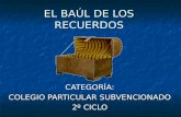 EL BAÚL DE LOS RECUERDOS CATEGORÍA: COLEGIO PARTICULAR SUBVENCIONADO 2º CICLO.