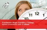Fundación Mujer Familia y Trabajo Estudio Universitarios 2009- 1ª Oleada 1.