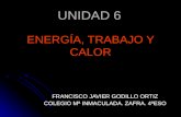 ENERGÍA, TRABAJO Y CALOR FRANCISCO JAVIER GODILLO ORTIZ COLEGIO Mª INMACULADA. ZAFRA. 4ºESO UNIDAD 6.