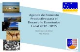 Agenda de Fomento Productivo para el Desarrollo Económico Local 2012 - 2015 Diciembre de 2012 Pta. Arenas.