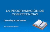 LA PROGRAMACIÓN DE COMPETENCIAS Un enfoque por tareas José Mª Navarro Martínez.