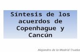 Síntesis de los acuerdos de Copenhague y Cancún Alejandro de la Madrid Trueba cerrar sesión.