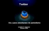Twitter: De y Para