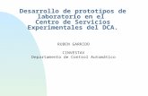 Desarrollo de prototipos de laboratorio en el Centro de Servicios Experimentales del DCA. RUBEN GARRIDO CINVESTAV Departamento de Control Automático.