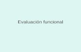 Evaluación funcional. Definición de funcionalidad.
