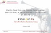 1 Buzón Electrónico de Quejas, Sugerencias, Felicitaciones e Incidencias de la Universidad de Sevilla EXPON@US.ES