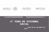 Titulo (1) Subdirección de Administración Jefatura de Servicios de Recursos Humanos 4° FORO DE VIVIENDA SOCIAL Lunes 09 de diciembre de 2013.