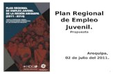 Plan Regional de Empleo Juvenil. Propuesta Arequipa, 02 de julio del 2011. 02 de julio del 2011. 1.