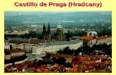 Castillo de Praga (Hradcany). Parte del Castillo - Vista Sur números en el plano : 1 El Salón Español, Galería de Rodolfo, 2 Catedral de San Vito, 3 Jardínes.