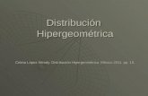 Distribución Hipergeométrica Cetina López Wendy. Distribución Hipergeométrica. México 2011. pp. 15.