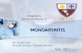 Monoartritis- Medicina Interna 2 Uai