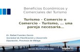 Beneficios Económicos y Comerciales del Turismo Turismo – Comercio o Comercio – Turismo, … una pareja necesaria… Dr. Rafael Fuentes García Sociedad de.