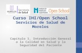 Curso IHI/Open School Servicios de Salud de Morelos Capítulo 1. Introducción General a la Calidad en Salud y la Seguridad del Paciente.