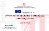 Erasmus+ - Presentació Marc Plurilingüe