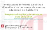 Programa auxiliars de conversa curs 2013-2014
