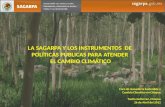 LA SAGARPA Y LOS INSTRUMENTOS DE POLÍTICAS PUBLICAS PARA ATENDER EL CAMBIO CLIMÁTICO Foro de Ganadería Sostenible y Cambio Climático en Chiapas Tuxtla.
