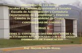 CONTABILIDAD DE COSTOS I UNIDAD II TEMA 5: CONTROL Y CONTABILIZACIÒN DE LAS ACTIVIDADES RELACIONADAS CON LOS COSTOS INDIRECTOS DE FABRICACIÓN Prof. Marysela.