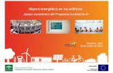 Mejora energética en edificios. Apoyo económico Andalucía A+