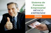 Sistema de Fomento Empresarial MÉXICO EMPRENDE 2009.