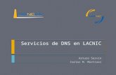 Servicios de DNS en LACNIC Arturo Servín Carlos M. Martínez.