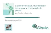 La Biodiversidad, la propiedad intelectual y el mercado de genes por Teodora Zamudio Panamá, Agosto 2006.