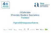 I Edición Premio Redes Sociales: Twitter #gestiónaguaurbana.