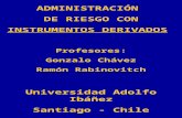 ADMINISTRACIÓN DE RIESGO CON INSTRUMENTOS DERIVADOS Profesores: Gonzalo Chávez Ramón Rabinovitch Universidad Adolfo Ibáñez Santiago - Chile Mayo 2001.