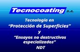 Tecnología en Protección de Superficies y Ensayos no destructivos especializados NDT.