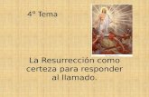 4º Tema La Resurrección como certeza para responder al llamado.