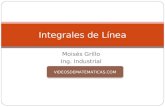 Moisés Grillo Ing. Industrial Integrales de Línea VIDEOSDEMATEMATICAS.COM.