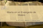 María en el Evangelio de Mateo M. en T. y M. C. Alejandro H. Palacios Torres.
