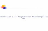 Introducción a la Programación Neurolingüística PNL.