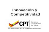 Innovación y Competitividad. Universidad de Ibagué, Cra 22 Cll 67 B. Ambalá, Ibagué – Colombia Telefax: (57) (8) 2753840 Teléfono: (57) (8) 2709400 Ext.