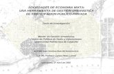 SOCIEDADES DE ECONOMIA MIXTA: UNA HERRAMIENTA DE GESTION URBANISTICA DE PARTICIPACION PÚBLICO-PRIVADA Tesis de Investigación Master en Gestión Urbanística.