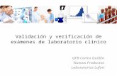 Validación y verificación de exámenes de laboratorio clínico