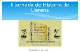 II Jornada de Historia de Llerena Cartel de la Jornada.