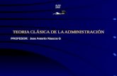 TEORIA CLÁSICA DE LA ADMINISTRACIÓN ALAS 2000 PROFESOR: Jose Antonio Riascos G.
