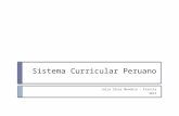 Sistema Curricular Peruano Julio César Mendoza – Francia 2014.