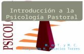 Introducción a la Psicología Pastoral Es una reciente disciplina sectorial de la teología pastoral Funciona mediante: 1. Análisis de la acción pastoral.